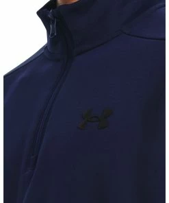 Under Armour Lightweight Stretch Golf Fleece 1373358 -Mens Sales Store 1373358 410 COLLAR