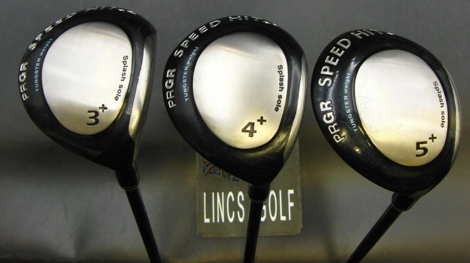 Japanese Set Of 3 PRGR Speed Hit+ 3, 4 & 5 Woods Stiff Graphite Shafts 3 Japanese Set Of 3 PRGR Speed Hit+ 3, 4 & 5 Woods Stiff Graphite Shafts