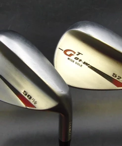 Set 2x Japanese Tobunda GT 01-D & 01-W 50° & 52° Gap Wedges Regular Steel Shafts