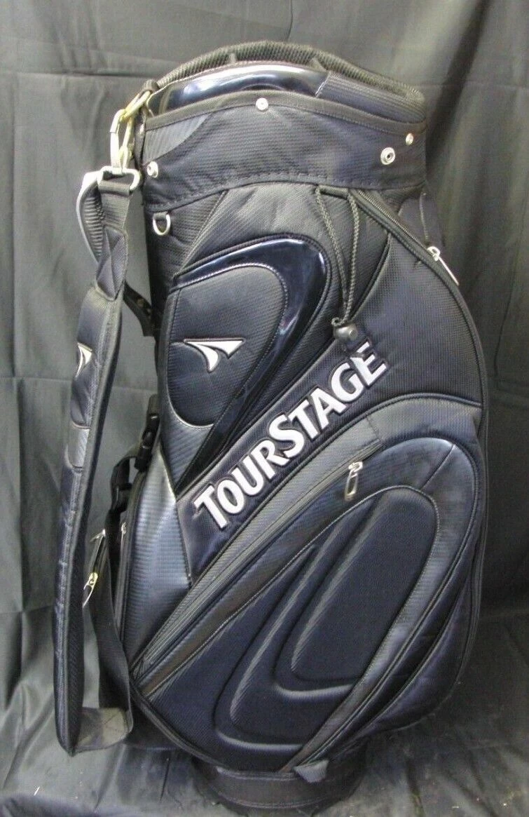 5 Division Bridgestone Tourstage Black & Silver Tour Cart Golf Clubs Bag 6 5 Division Bridgestone Tourstage Black & Silver Tour Cart Golf Clubs Bag - Image 4