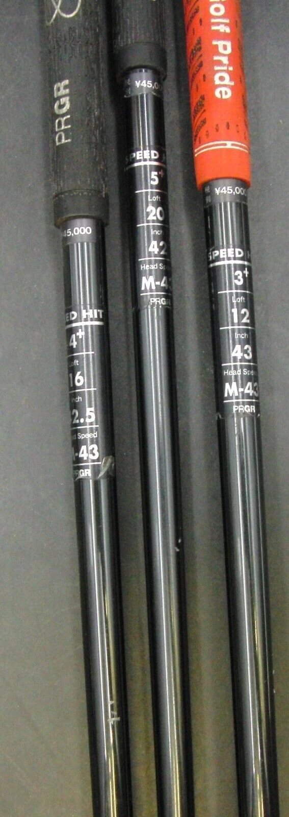 Japanese Set Of 3 PRGR Speed Hit+ 3, 4 & 5 Woods Stiff Graphite Shafts 7 Japanese Set Of 3 PRGR Speed Hit+ 3, 4 & 5 Woods Stiff Graphite Shafts - Image 5