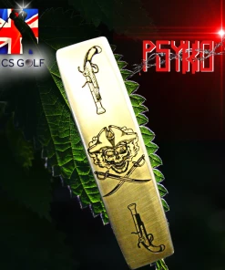 Custom Milled Ping Pal Pirate Theme PSYKO Tattoo Art Engraved Putter 89cm Long