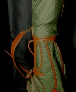 5 Division Westbery Tour Cart Trolley Olive Green Quilted Golf Clubs Bag