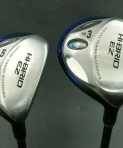 Japanese Set Of 2 Dunlop HI-BRID EZ 15° 3 & 19° 5 Hybrid Woods Regular Graphite
