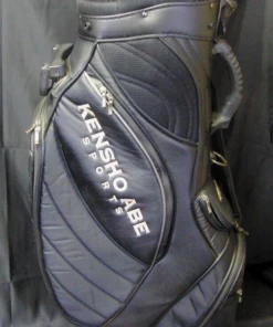 7 Division Jaoanese Kensho Abe Sports Black White Tour Trolley Golf Bag