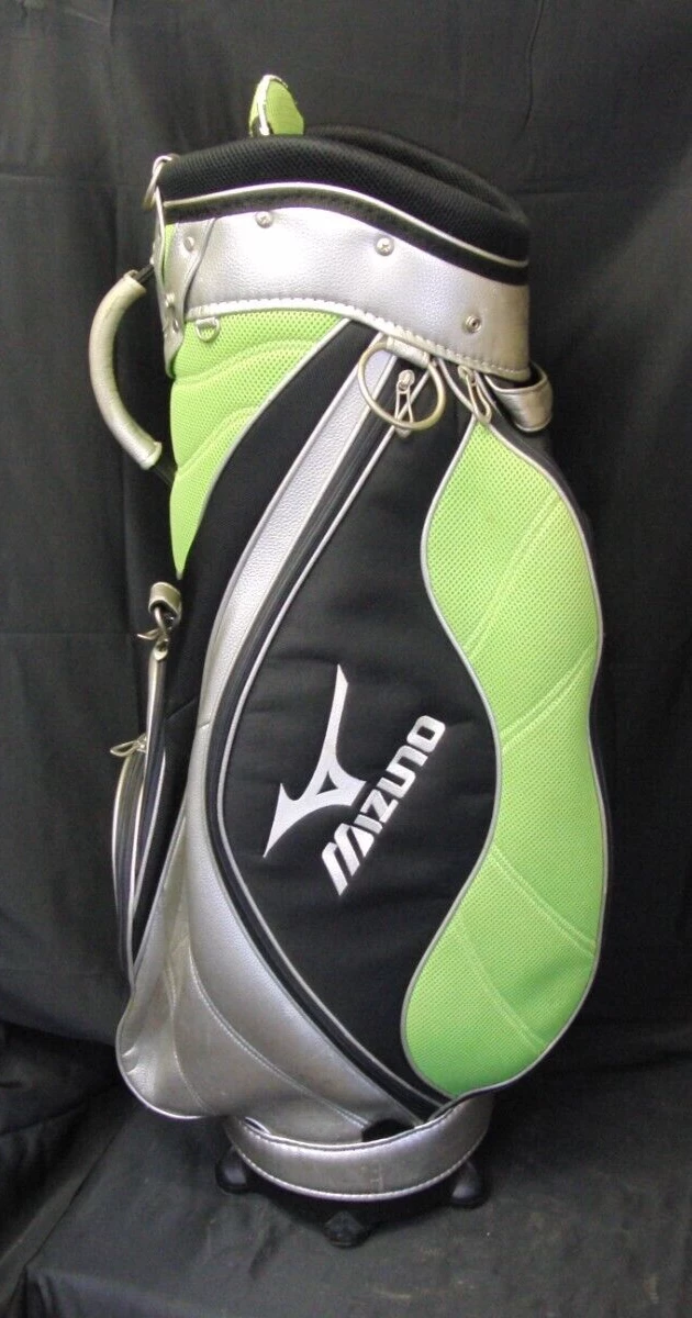 5 Division Mizuno Silver Black & Green Tour Trolley Cart Golf Bag 8 5 Division Mizuno Silver Black & Green Tour Trolley Cart Golf Bag - Image 6