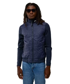 J.Lindeberg Quilted Hybrid Golf Jacket AMOW07063