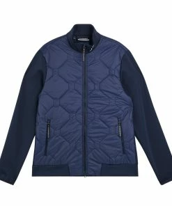 J.Lindeberg Quilted Hybrid Golf Jacket AMOW07063 -Mens Sales Store AMOW07063 6855 a Original