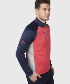 Callaway Ottoman Fleece 1/4 Zip Golf Sweater CGKFB0S3 -Mens Sales Store CGKFB0S3 678 03 scaled 1