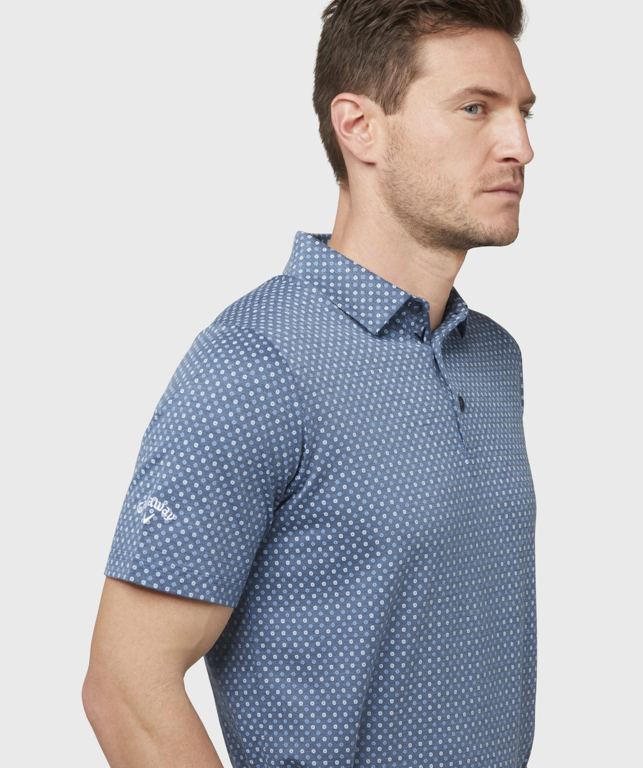 Callaway Soft Touch Micro Print Golf Polo Shirt CGKSC0K4 6 Callaway Soft Touch Micro Print Golf Polo Shirt CGKSC0K4 - Image 4