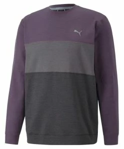 Puma Cloudspun Colourblock Crew Neck Golf Mid Layer 535458