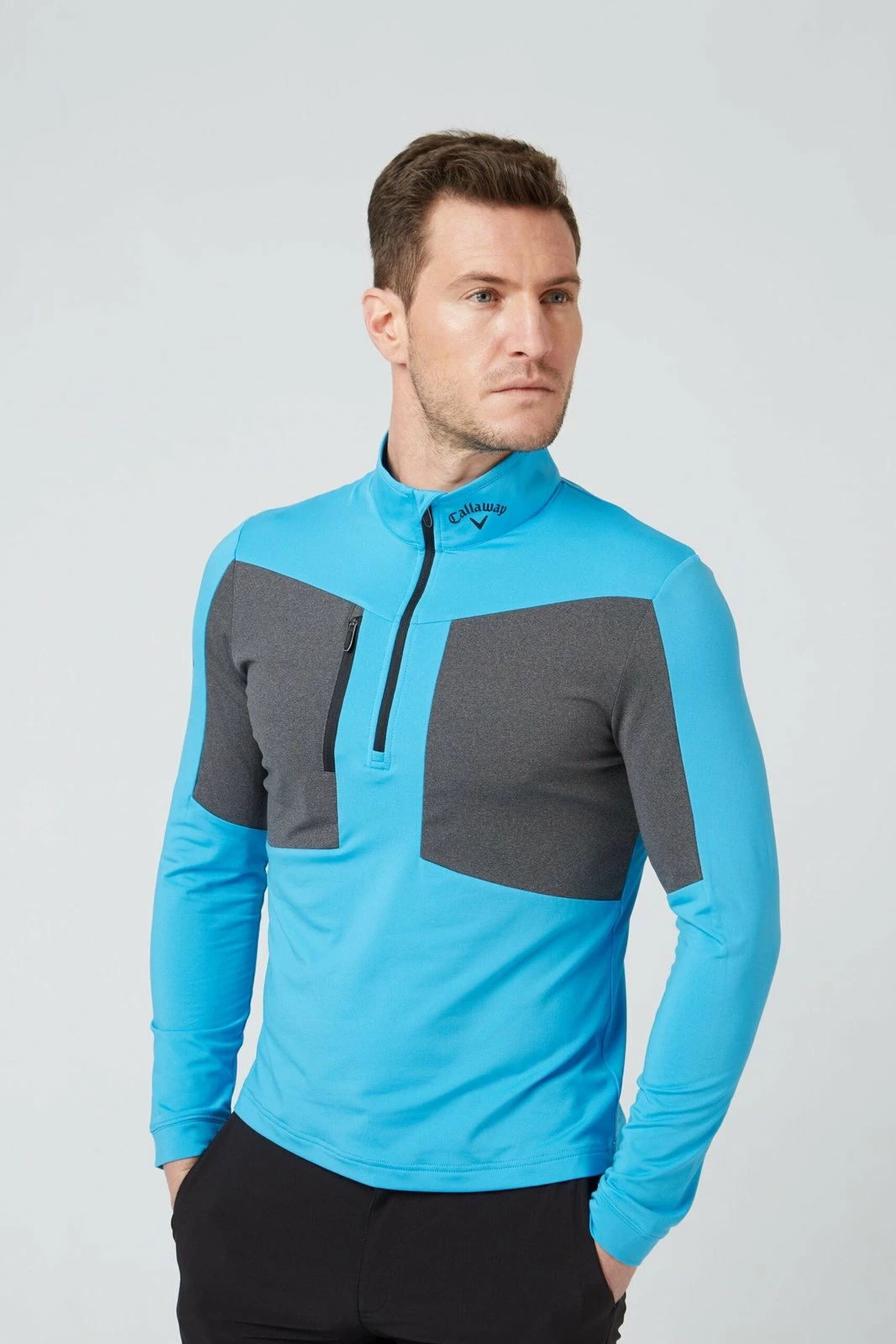 Callaway Aquapel Mixed Media 1/2-Zip Golf Sweater CGKFC004 5 Callaway Aquapel Mixed Media 1/2-Zip Golf Sweater CGKFC004 - Image 3