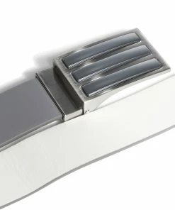 Adidas Reversible 3 Stripe Tour Golf Belt FI3130 -Mens Sales Store FI3130 3 HARDWARE Photography DetailView2 white