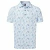Footjoy Vintage Floral Print Lisle Golf Shirt 87963 -Mens Sales Store FJ 87963 01 1