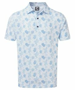 Footjoy Vintage Floral Print Lisle Golf Shirt 87963