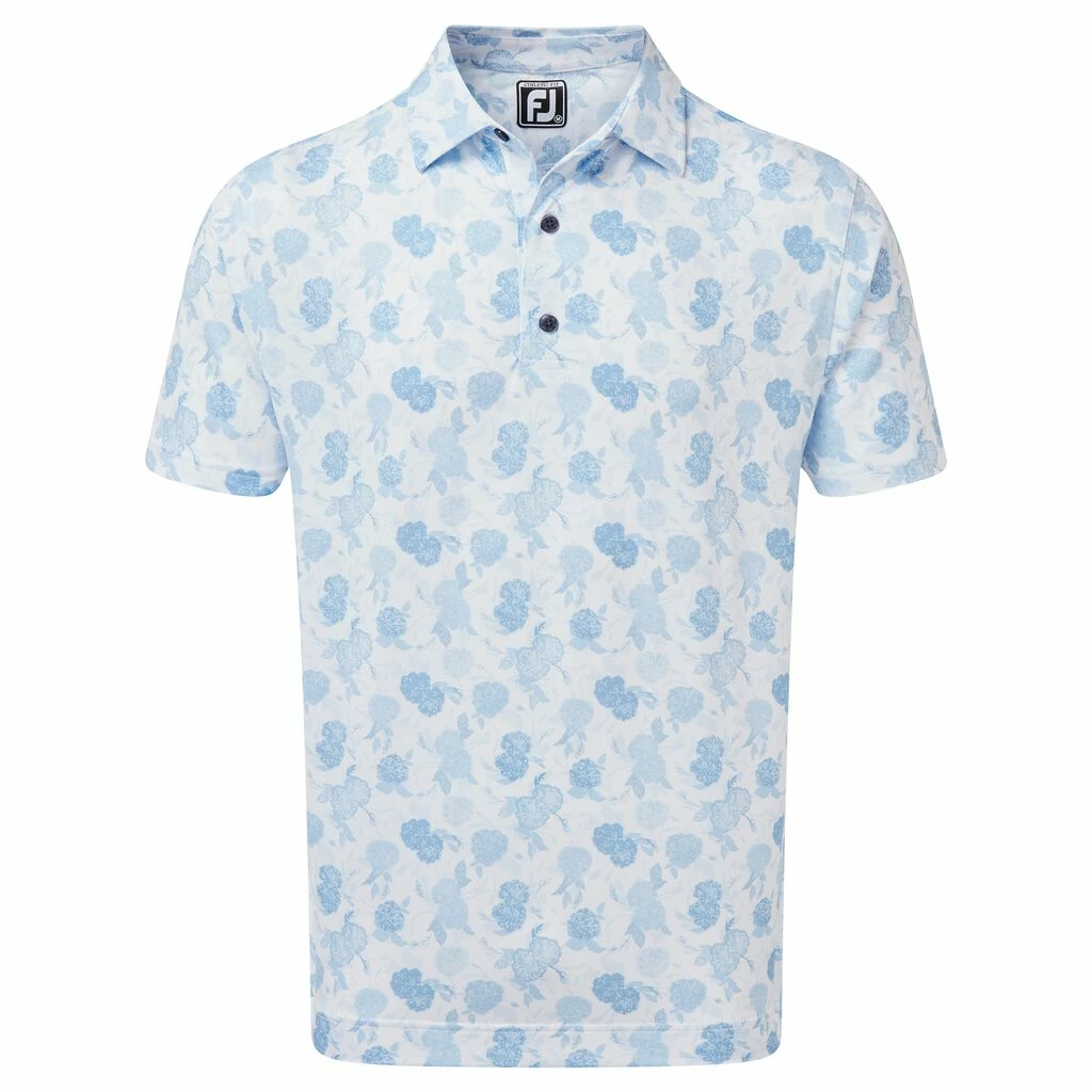 Footjoy Vintage Floral Print Lisle Golf Shirt 87963 3 Footjoy Vintage Floral Print Lisle Golf Shirt 87963