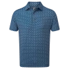 FootJoy Leaping Dolphins Print Lisle Golf Shirt 88353 -Mens Sales Store FJ 88353 01