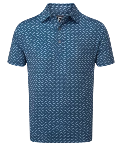 FootJoy Leaping Dolphins Print Lisle Golf Shirt 88353