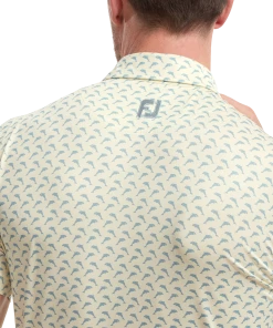 FootJoy Leaping Dolphins Print Lisle Golf Shirt 88354 11 FootJoy Leaping Dolphins Print Lisle Golf Shirt 88354 -Mens Sales Store FJ 88354 05