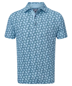 FootJoy Shadow Palm Print Pique Golf Shirt 88375
