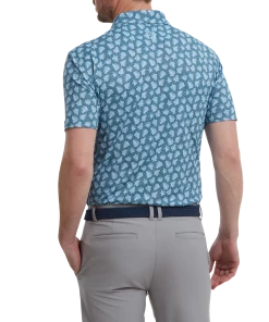 FootJoy Shadow Palm Print Pique Golf Shirt 88375 -Mens Sales Store FJ 88375 03