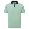 FootJoy Solid Stripe Placket Pique Golf Shirt 88380 2 FootJoy Solid Stripe Placket Pique Golf Shirt 88380 -Mens Sales Store FJ 88380 01