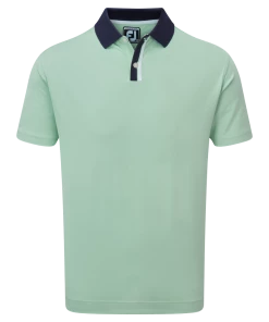 FootJoy Solid Stripe Placket Pique Golf Shirt 88380