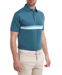 FootJoy Double Chest Band Pique Golf Polo Shirt 88391 -Mens Sales Store FJ 88391 02