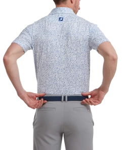 Footjoy Granite Print Lisle Golf Shirt 88418 -Mens Sales Store FJ 88418 03