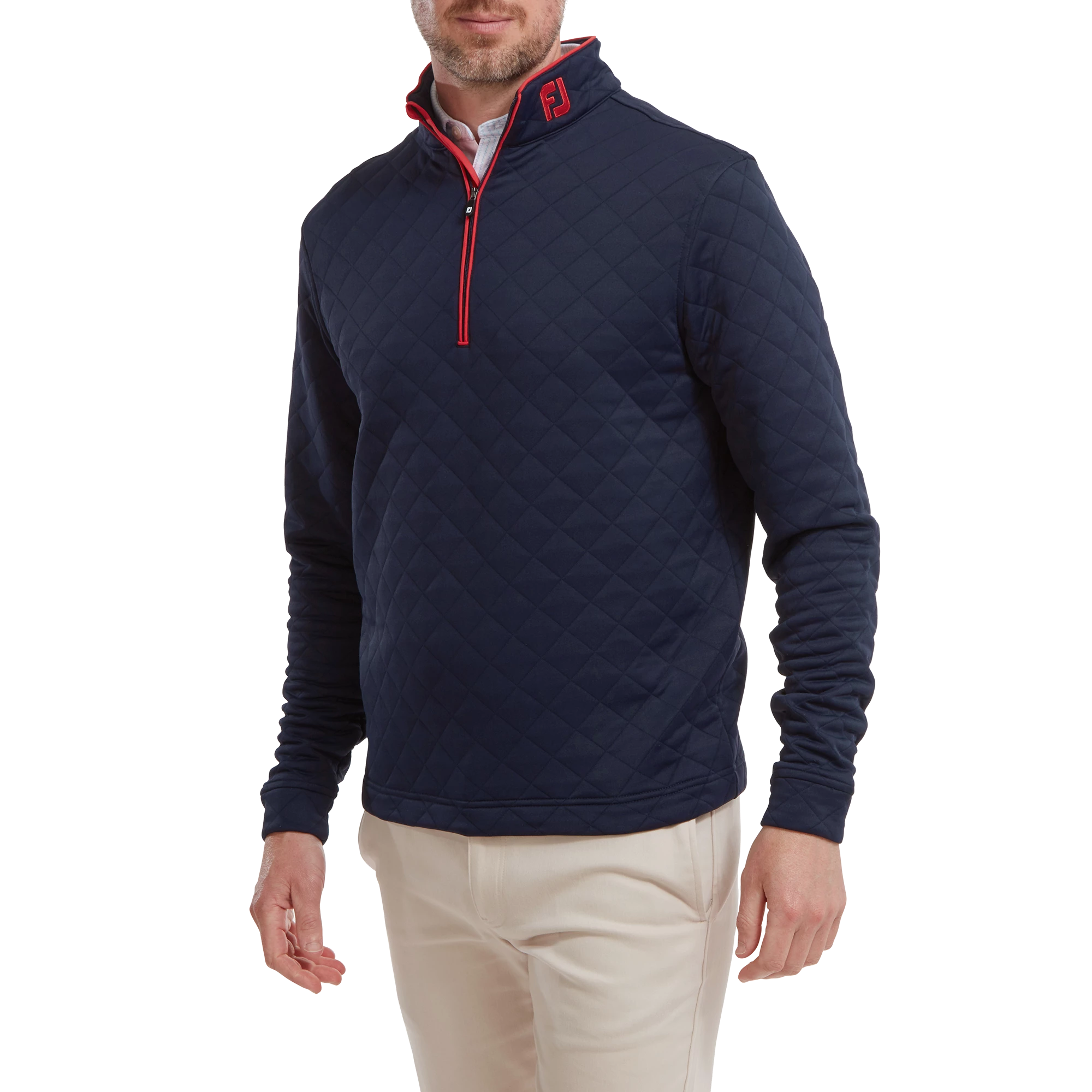 Footjoy Diamond Quilted Chill Out Golf Pullover 88452 5 Footjoy Diamond Quilted Chill Out Golf Pullover 88452 - Image 3