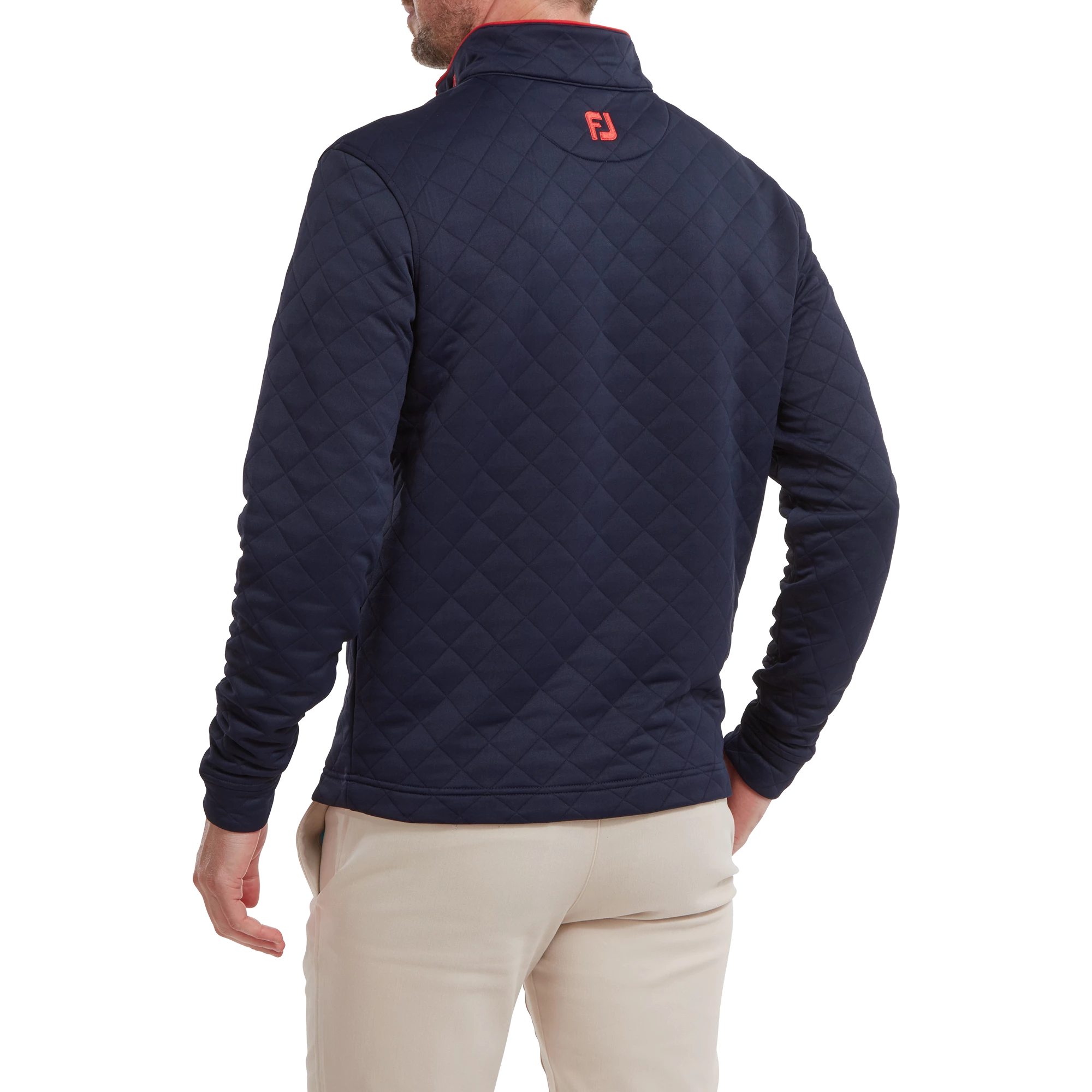 Footjoy Diamond Quilted Chill Out Golf Pullover 88452 6 Footjoy Diamond Quilted Chill Out Golf Pullover 88452 - Image 4