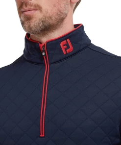 Footjoy Diamond Quilted Chill Out Golf Pullover 88452 11 Footjoy Diamond Quilted Chill Out Golf Pullover 88452 -Mens Sales Store FJ 88452 05
