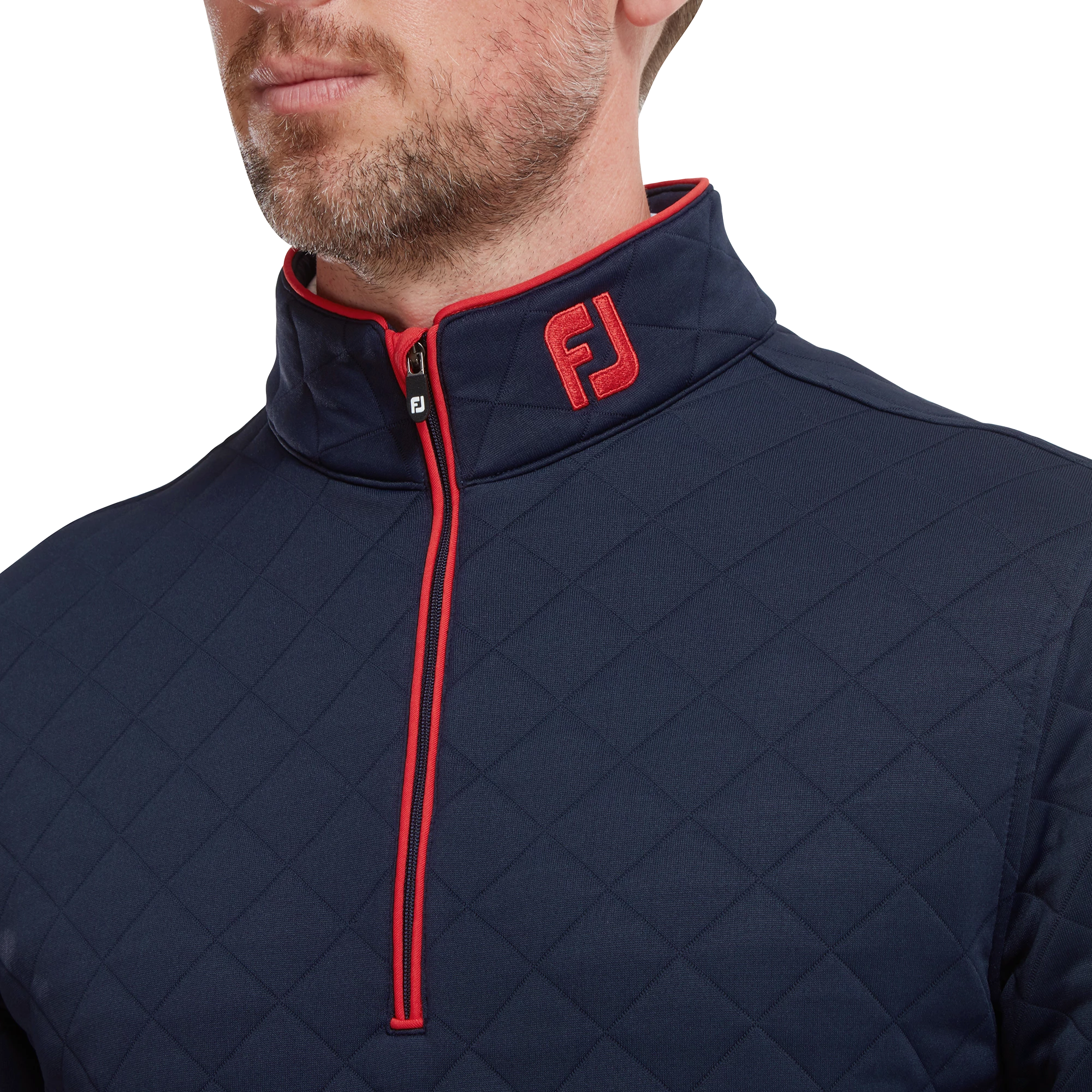 Footjoy Diamond Quilted Chill Out Golf Pullover 88452 7 Footjoy Diamond Quilted Chill Out Golf Pullover 88452 - Image 5