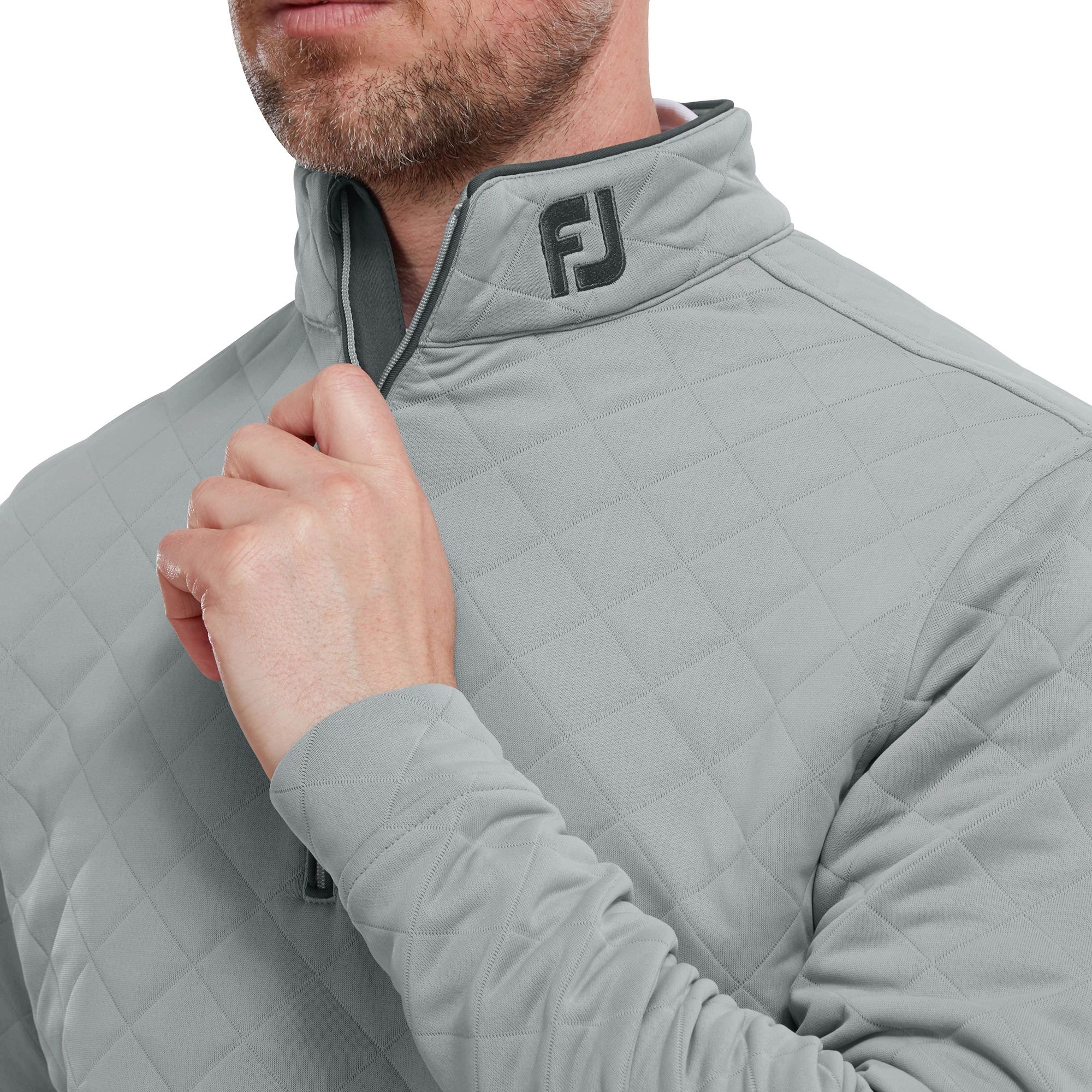Footjoy Diamond Quilted Chill Out Golf Pullover 88453 7 Footjoy Diamond Quilted Chill Out Golf Pullover 88453 - Image 5