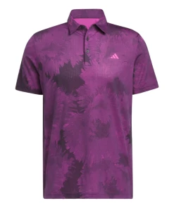 Adidas Flower Mesh Print Golf Polo Shirt HS7618