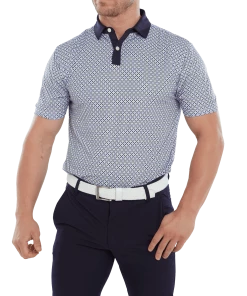 FootJoy Circle Print Golf Polo Shirt 80033 -Mens Sales Store FootJoy Circle Print Golf Polo Shirt 80033 2
