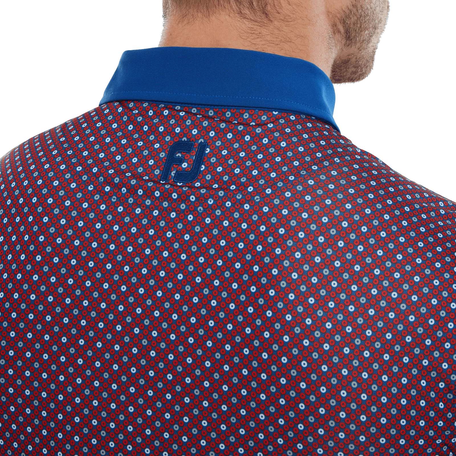 FootJoy Circle Print Golf Polo Shirt 80035 7 FootJoy Circle Print Golf Polo Shirt 80035 - Image 5