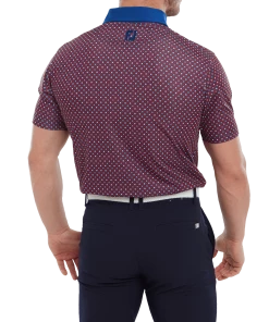 FootJoy Circle Print Golf Polo Shirt 80035 10 FootJoy Circle Print Golf Polo Shirt 80035 -Mens Sales Store FootJoy Circle Print Golf Polo Shirt 80035 6