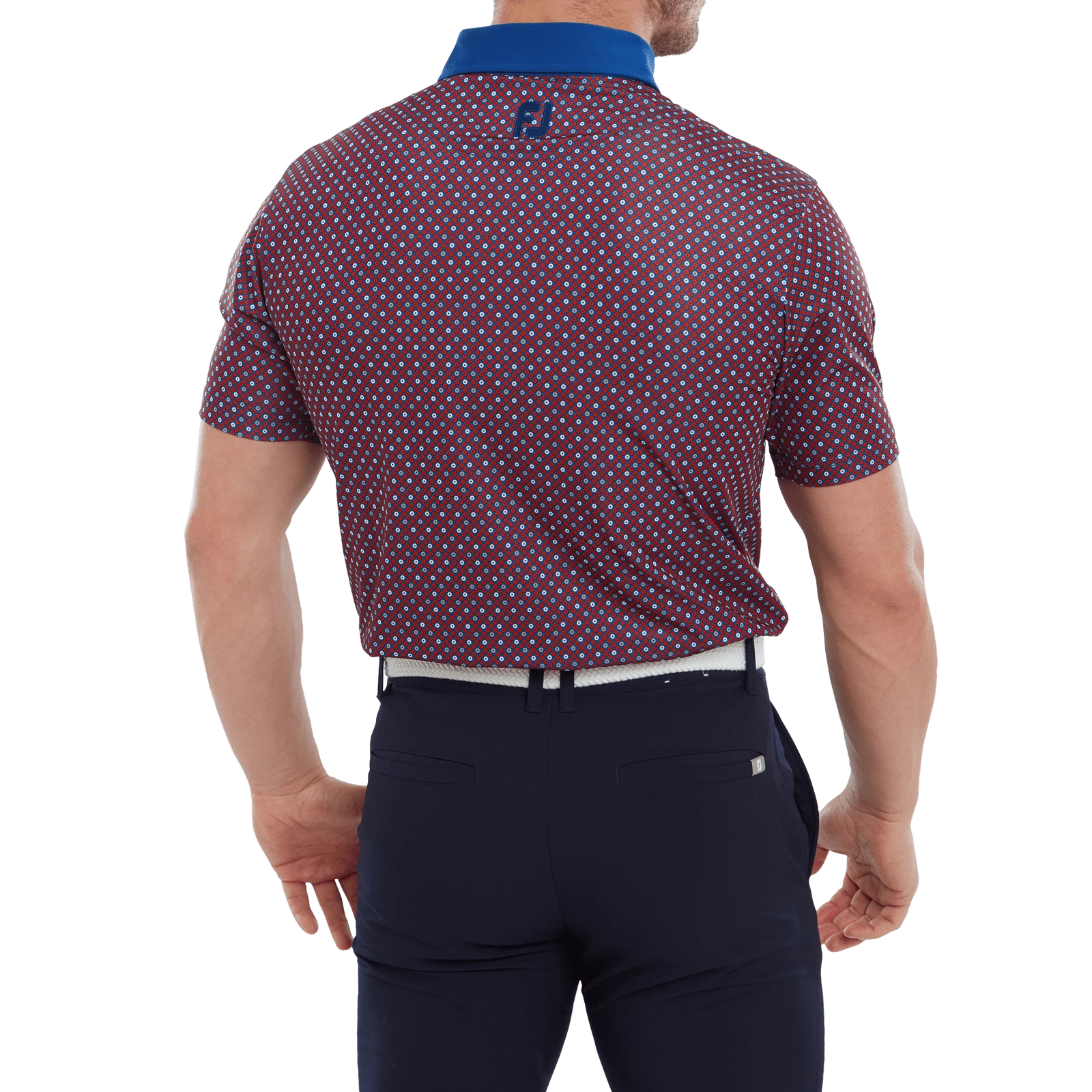 FootJoy Circle Print Golf Polo Shirt 80035 6 FootJoy Circle Print Golf Polo Shirt 80035 - Image 4