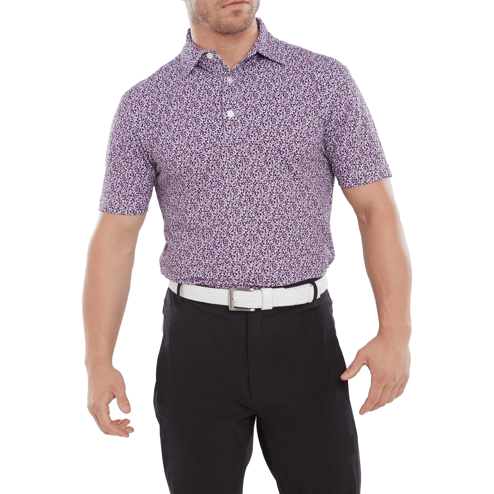 FootJoy Confetti Print Golf Polo Shirt 80087 4 FootJoy Confetti Print Golf Polo Shirt 80087 - Image 2
