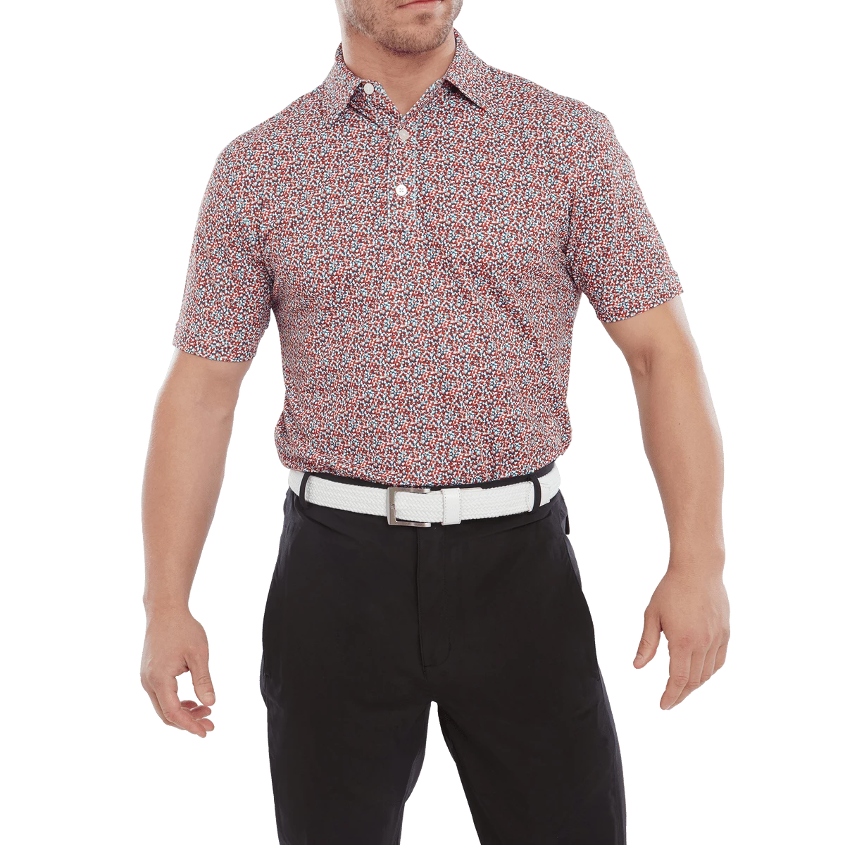 FootJoy Confetti Print Golf Polo Shirt 80089 5 FootJoy Confetti Print Golf Polo Shirt 80089 - Image 3
