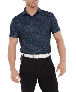 FootJoy Glass Print Golf Polo Shirt 80038 -Mens Sales Store FootJoy Glass Print Golf Polo Shirt 80038 1