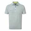 FootJoy Heather Pique With Pinstripe Trim Golf Polo Shirt 84389