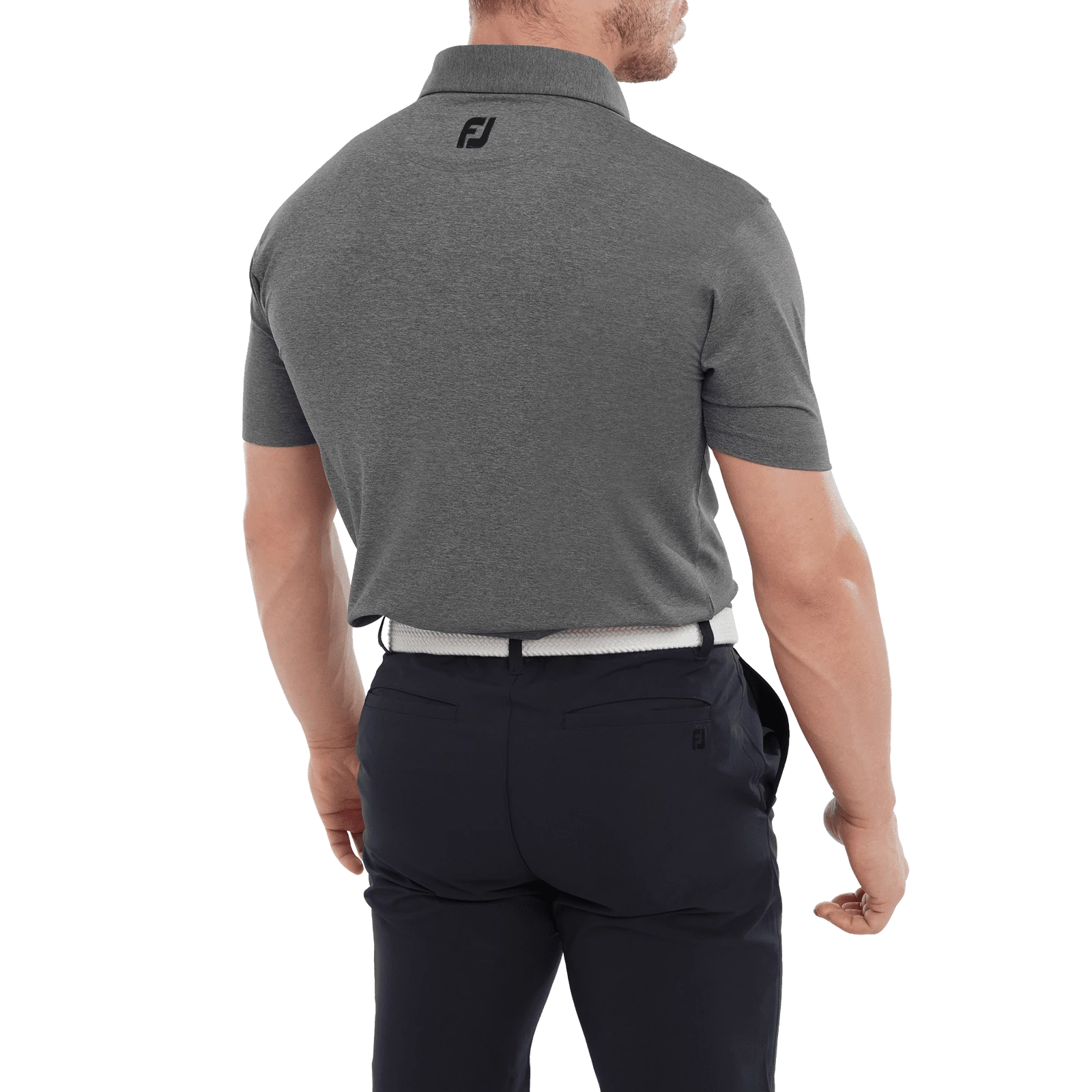 FootJoy Heather Self Collar Golf Polo Shirt 80136 5 FootJoy Heather Self Collar Golf Polo Shirt 80136 - Image 3