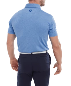 FootJoy Heather Self Collar Polo Shirt 80142 9 FootJoy Heather Self Collar Polo Shirt 80142 -Mens Sales Store FootJoy Heather Self Collar Polo Shirt 80142 2