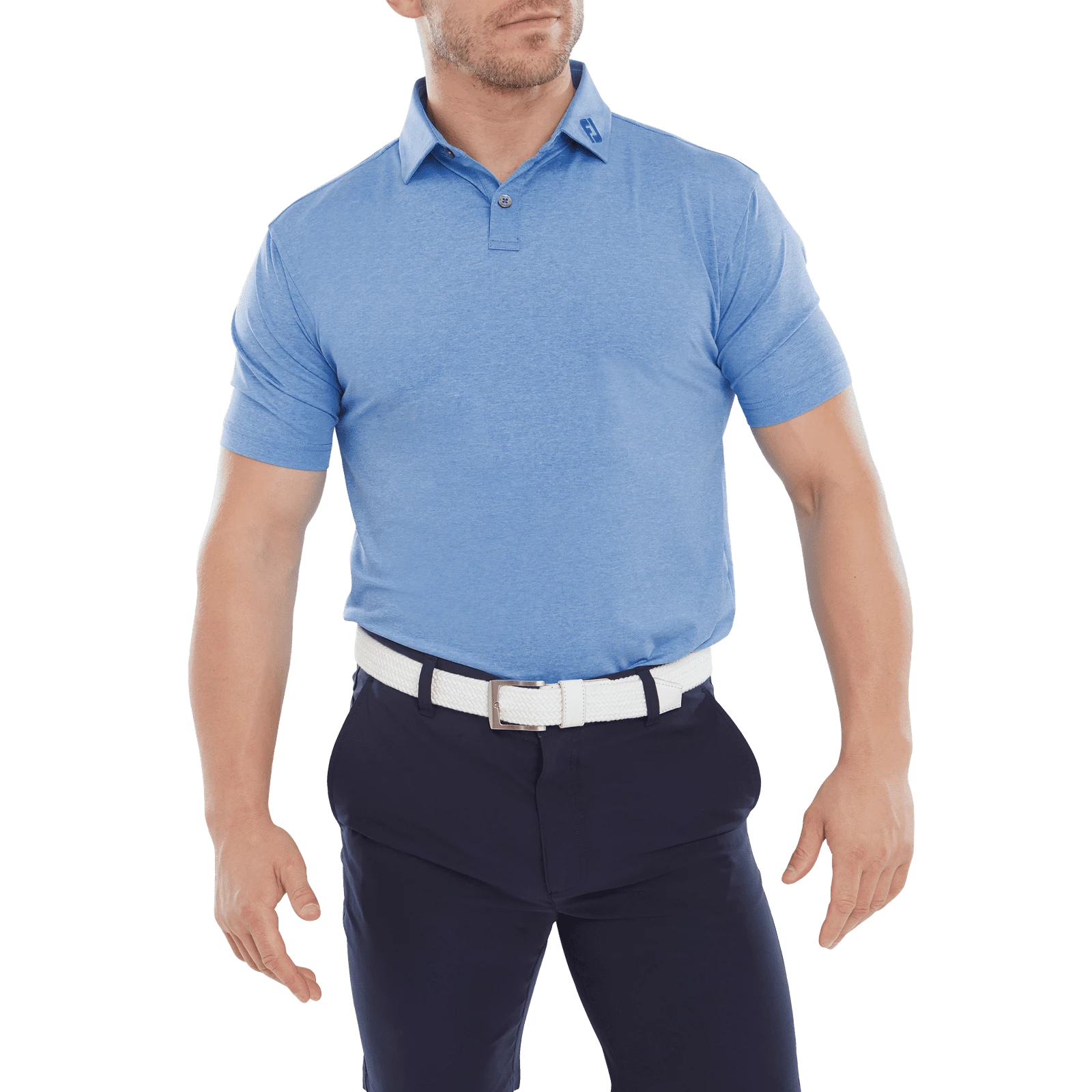 FootJoy Heather Self Collar Polo Shirt 80142 4 FootJoy Heather Self Collar Polo Shirt 80142 - Image 2