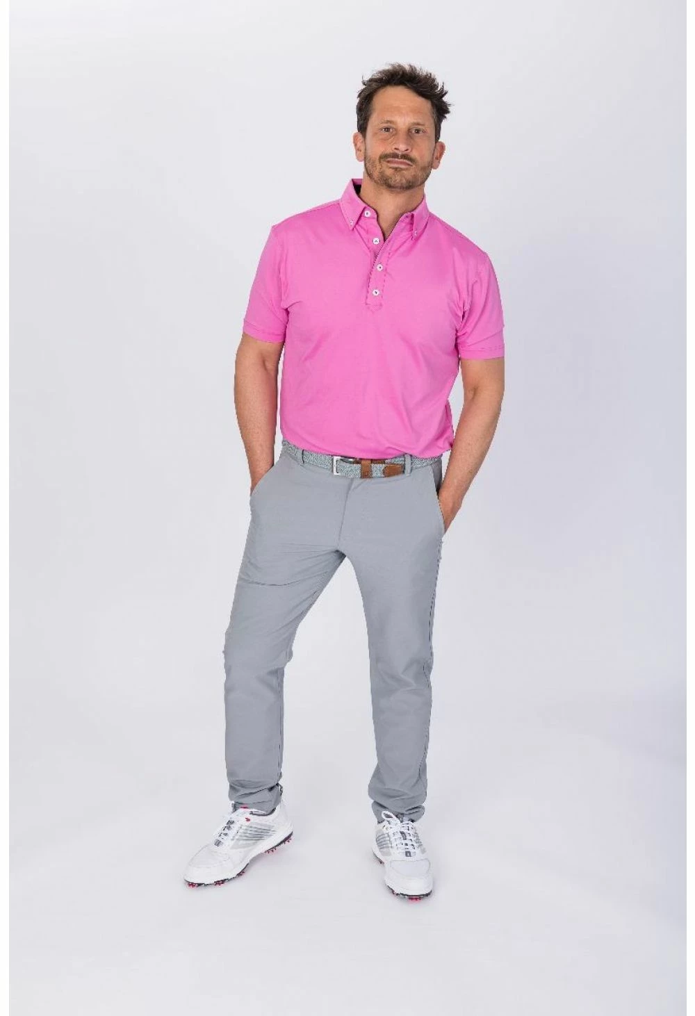 FootJoy Lisle Solid Golf Polo Shirt 90276 5 FootJoy Lisle Solid Golf Polo Shirt 90276 - Image 3