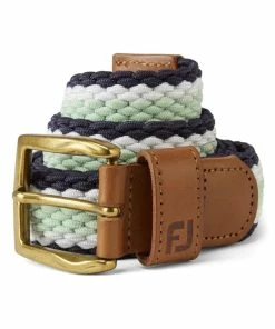 FootJoy Solid Striped Braided Golf Belt 69484