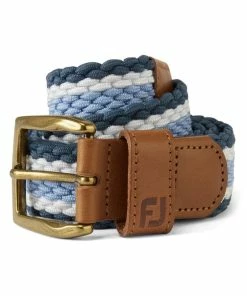 FootJoy Solid Striped Braided Golf Belt 69486