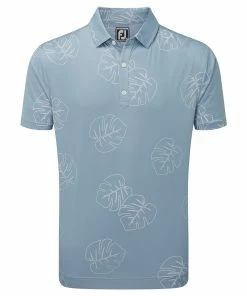 Footjoy Jungle Leaf Print Golf Polo Shirt 88785